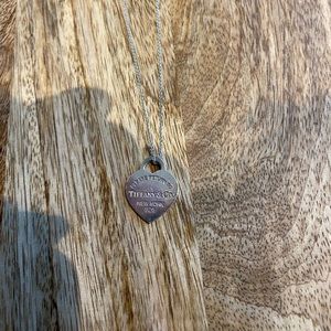Tiffany & Co Heart Tag Pendant Necklace